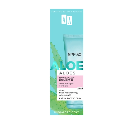 Kliknij na zdjęcie, aby je powiększyć AA ALOE FEUCHTIGKEITSCREME FÜR TAGESPFLEGE SPF50 40ML
