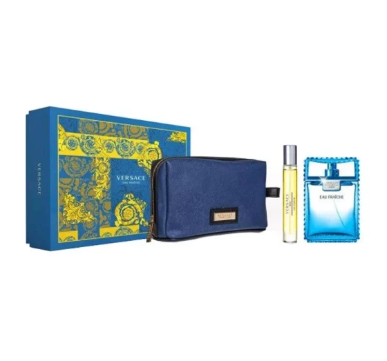 VERSACE MAN EAU FRAICHE EDT SPRAY 100ML + 10ML + BB SET