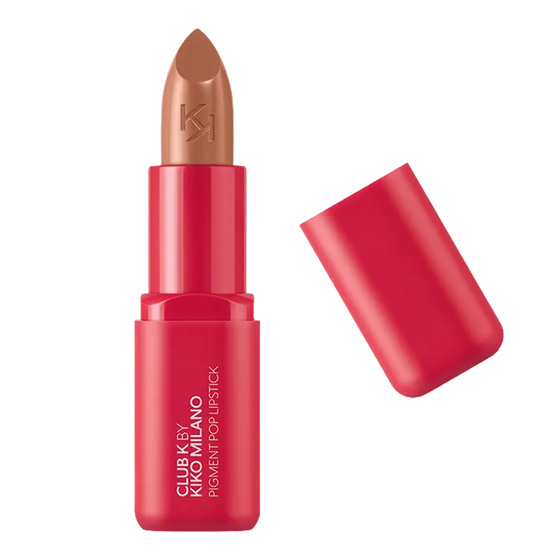 Kliknij na zdjęcie, aby je powiększyć KIKO Milano Club K Pigment Pop Lipstick – feuchtigkeitsspendender, deckender Lippenstift 01 Warm-Up Set 3,5 g