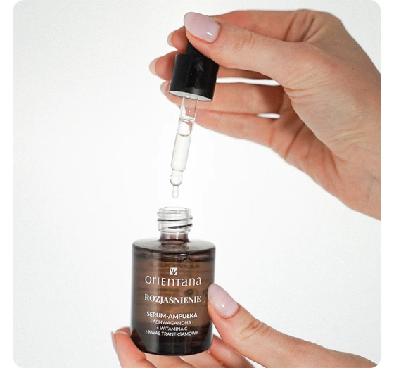 Orientana Ampulle aufhellendes Gesichtsserum Ashwagandha Vitamin C Tranexamsäure 30ml