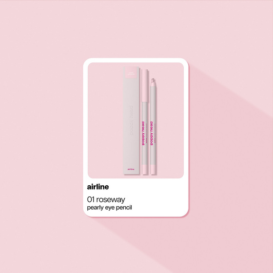 Poppy Head Pearly Eye Pencil Airline – perlfarbener automatischer Augenstift 01 Roseway 0,5 g