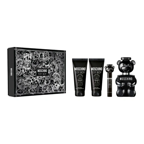 Kliknij na zdjęcie, aby je powiększyć Moschino Toy Boy Eau de Parfum Spray 100 ml + 10 ml + Aftershave-Balsam 100 ml + Duschgel 100 ml