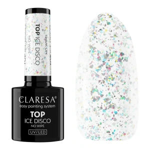 Claresa Top Ice Disco No Wipe – Hybrid-Topcoat ohne Abwischen, 5 g