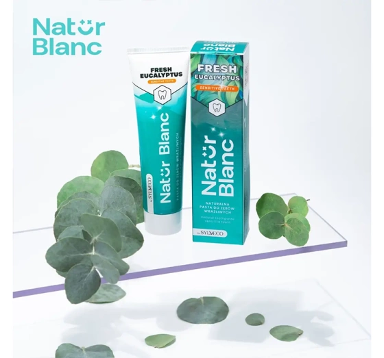 Sylveco Natur Blanc Erfrischende Zahnpasta für empfindliche Zähne Fresh Eucalyptus 100ml