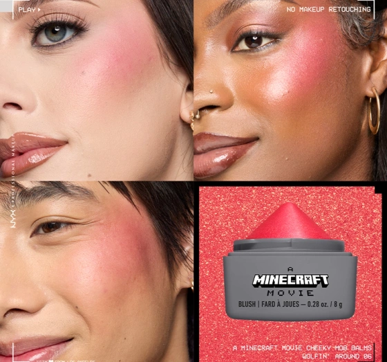 NYX Professional Makeup × A Minecraft Movie Cremiges Rouge 06 Wolfin' Around 8 g