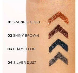 EVELINE VARIETE BUNTER EYELINER IM TINTENFASS 04 SILVER DUST 4ML