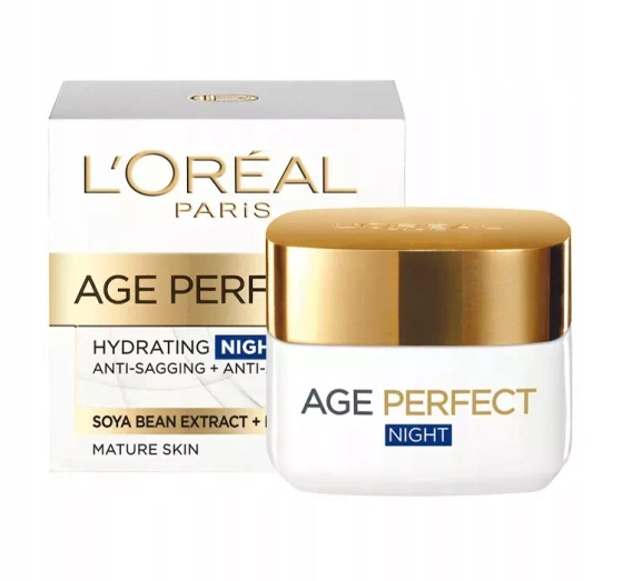 LOREAL AGE PERFECT RE-HYDRATING VERJÜNGENDE NACHTCREME 50+ 50ML