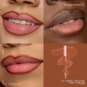 NYX Professional Makeup Lip Lingerie Wasserfester Lippenkonturenstift mit Tint 03 Barely There 1 ml