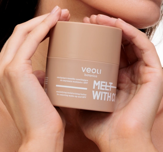 Veoli Botanica Melt With Comfort Emulgierender Make-up-Entfernungsbalsam für trockene Haut 40 g