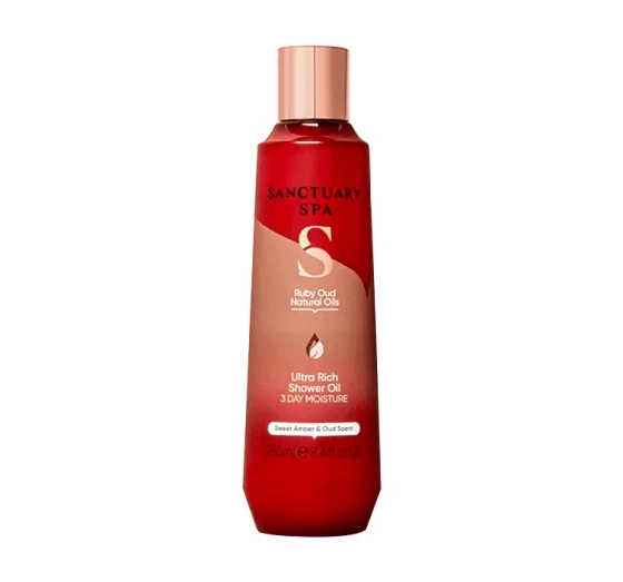 Kliknij na zdjęcie, aby je powiększyć SANCTUARY SPA RUBY OUD NATURAL OILS DUSCHGEL 250ML