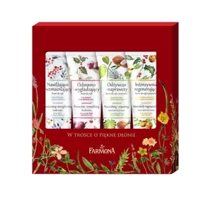 FARMONA GESCHENKSET FEUCHTIGKEITSSPENDENDE + REGENERIERENDE + NÄHRENDE + SCHÜTZENDE HANDCREME 4X50ML