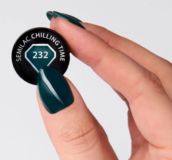 Kliknij na zdjęcie, aby je powiększyć SEMILAC LET'S MEET UV HYBRID NAGELLACK 232 CHILLING TIME 7 ML