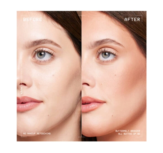 Kliknij na zdjęcie, aby je powiększyć NYX PROFESSIONAL MAKEUP BUTTERMELT BRONZER 02 ALL BUTTAD UP 5G