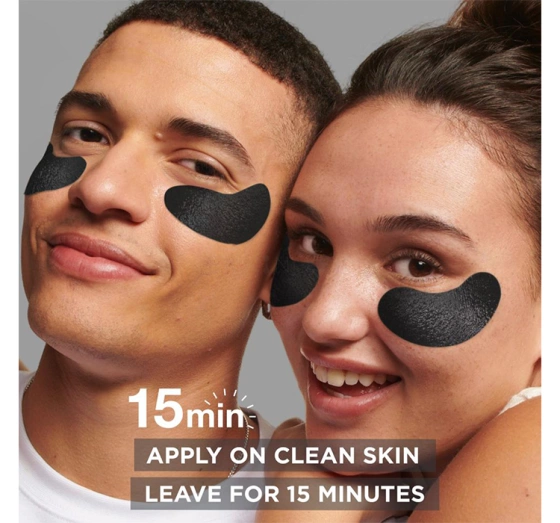 Kliknij na zdjęcie, aby je powiększyć GARNIER SKIN NATURALS CHARCOAL CAFFEINE AUGENPADS 5G