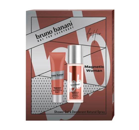 BRUNO BANANI MAGNETIC WOMAN DEODORANT SPRAY 75ML + SG 50ML