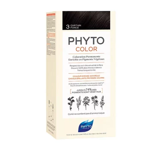Kliknij na zdjęcie, aby je powiększyć PHYTO PHYTOCOLOR HAARFARBE 3 DARK BROWN