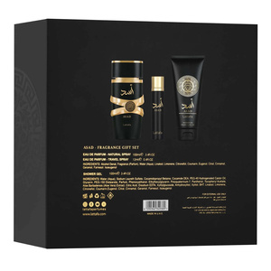 Lattafa Asad Eau de Parfum Spray 100 ml + 12 ml + Duschgel 100 ml
