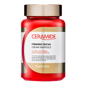 Farmstay Ceramide Firming Facial – straffende Gesichtscreme in einer Ampulle mit Ceramiden, 250 ml