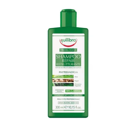 Kliknij na zdjęcie, aby je powiększyć EQUILIBRA TRICOLOGICA RESTRUKTURIERUNGSSHAMPOO 300ML