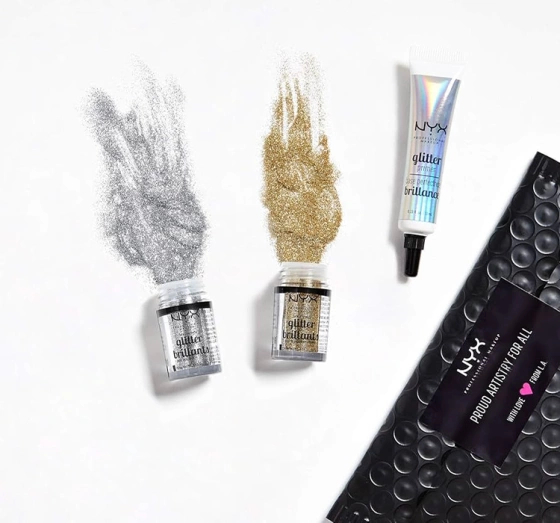Kliknij na zdjęcie, aby je powiększyć NYX PROFESSIONAL MAKEUP GLITTER BRILLANTS 07 ICE 2,5G