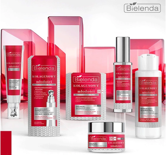 Kliknij na zdjęcie, aby je powiększyć Bielenda Kolagenowy Stymulator Młodości Glättendes Anti-Falten-Gesichtswasser 200ml