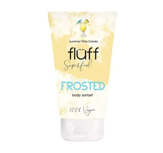 Kliknij na zdjęcie, aby je powiększyć FLUFF SUPERFOOD FROSTED KÖRPERSORBET PINA COLADA 150ML