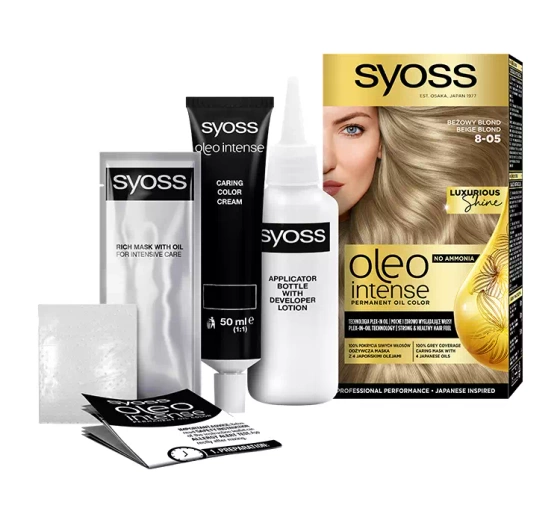 SYOSS OLEO INTENSE HAARFARBE OHNE AMMONIAK 8-05 BEIGE BLOND