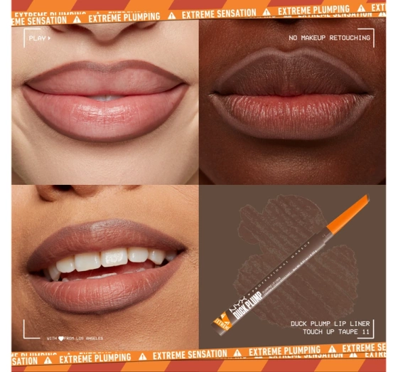 NYX Professional Makeup Duck Plump Lippenkonturenstift 11 Touch Up Taupe 0,3 g