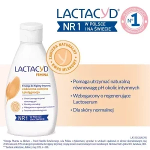 LACTACYD FEMINA EMULSION FÜR DIE TÄGLICHE INTIMHYGIENE 200ML