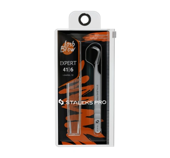 Staleks Pro Expert Lash Brow Professionelle Wimpernpinzette TE-41/6
