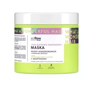 SO!FLOW EMOLLIENT-PROTEINREICHE MASKE FÜR NIEDRIGPORÖSES HAAR 400ML