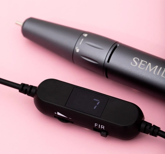 Semilac Mini Pen Black Edition Nagelfräse 12W Schwarz