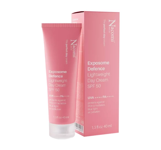 Nacomi Next Level Exposome Defence Lightweight Day Cream leichte Creme mit SPF50 40ml