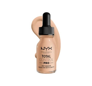 NYX Professional Makeup Total Control Pro Drop Foundation – Flüssiggrundierung 06 Vanilla 13 ml