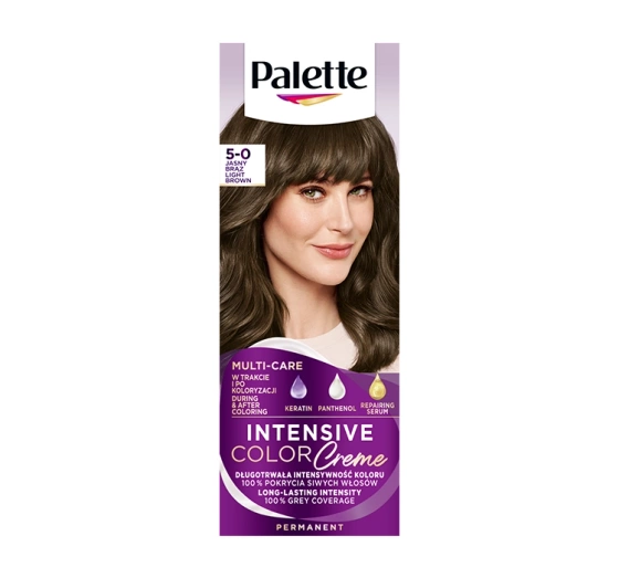 PALETTE INTENSIVE COLOR CREME HAARFARBE 5-0 HELLES BRAUN