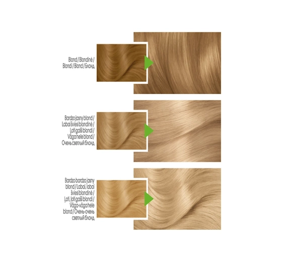 Kliknij na zdjęcie, aby je powiększyć GARNIER COLOR NATURALS PERMANENTE HAARFARBE 9.13 SEHR HELLES BEIGE BLOND