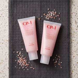 CP-1 Esthetic House Head Spa Pink Salt Scalp Scaler – reinigendes Peeling für die Kopfhaut mit rosa Salz, 230 ml