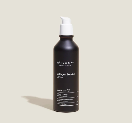Mary&May Collagen Booster Lotion – Anti-Falten-Gesichtslotion mit Kollagen, 120 ml