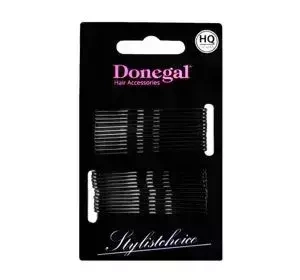Donegal Haarklammer 5 cm, schwarz, 24 Stück (5091)