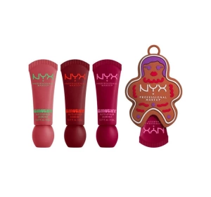 NYX Professional Makeup Smushy Kit Geschenkset Smushy Matte Lip Balm Swipe 2 Smooth 8 ml + Smushy Matte Lip Balm Snuggle Szn 8 ml + Smushy Matte Lip Balm Squeeze N' Sizzle 8 ml + Schlüsselanhänger