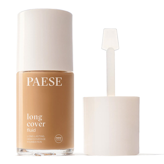 Kliknij na zdjęcie, aby je powiększyć Paese Long Cover Fluid – cremige, deckende Gesichtsgrundierung, neue Formel 3.5 Honey, 30 ml
