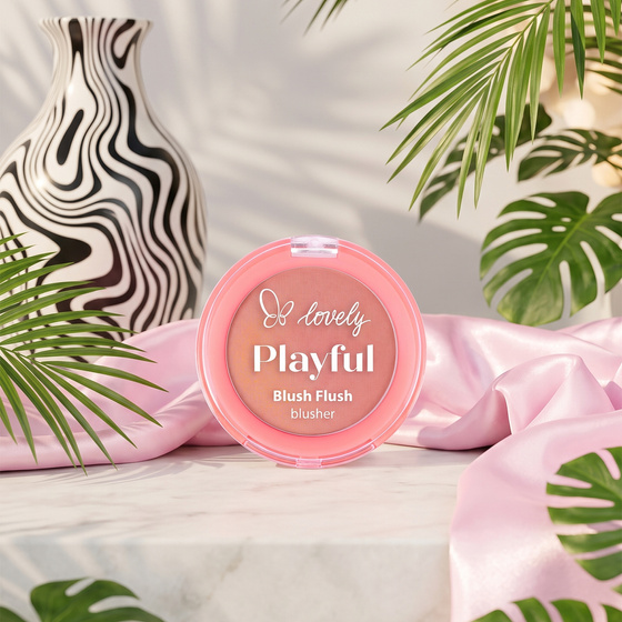 Kliknij na zdjęcie, aby je powiększyć Lovely Playful Blush Flush cremig-pudriges Rouge 02 Poppy 7 g