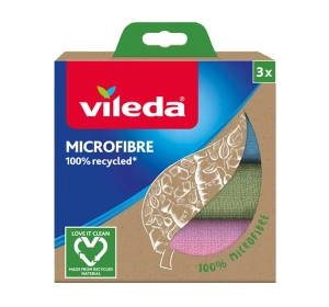 Vileda Microfibre 100% Recycled Reinigungstücher 3 Stück