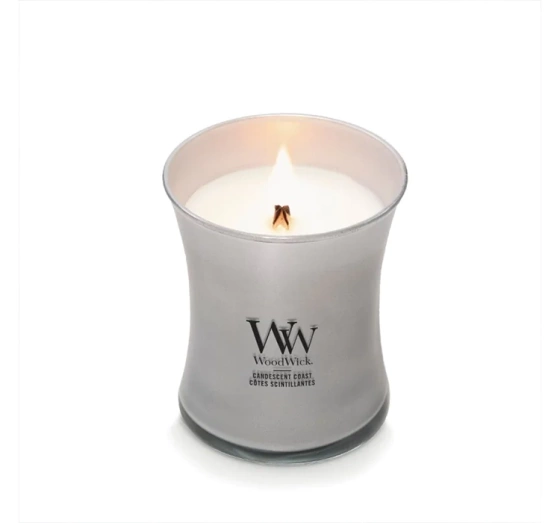 Kliknij na zdjęcie, aby je powiększyć Woodwick Medium Jar Candle Duftkerze Candescent Coast 275 g
