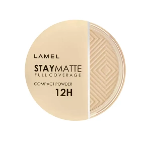 LAMEL STAY MATTE COMPACT POWDER DECKENDES GEPRESSTES PUDER 401 PORCELAIN 12G