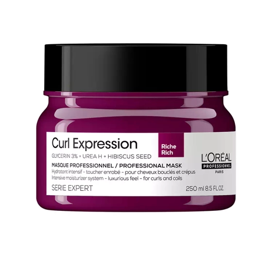 Kliknij na zdjęcie, aby je powiększyć LOREAL PROFESSIONNEL SERIE EXPERT CURL EXPRESSION INTENSIV FEUCHTIGKEITSSPENDENDE HAARMASKE 250ML