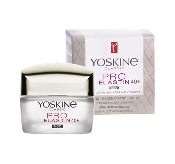 Kliknij na zdjęcie, aby je powiększyć YOSKINE CLASSIC PRO ELASTIN 40+ CREME - NACHTREGENERATOR 50ML