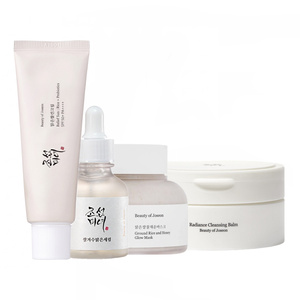 Beauty of Joseon Set „Relief Sun:Rice+Probiotics“ mit Sonnenschutzfaktor 50+: Creme 50 ml + Serum „Glow Deep Rice+Alpha-Arbutin“ 30 ml + Lotion „Radiance“ 100 ml + Maske „Ground Rice+Honey“ 150 ml