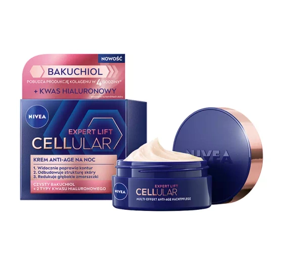 Kliknij na zdjęcie, aby je powiększyć NIVEA CELLULAR EXPERT LIFT ANTI-AGE NACHTCREME 50ML