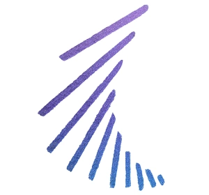 NYX Professional Makeup x Beetlejuice zweiseitiger Eyeliner 02 Black + Purple Chrome 0,1g + 0,4ml